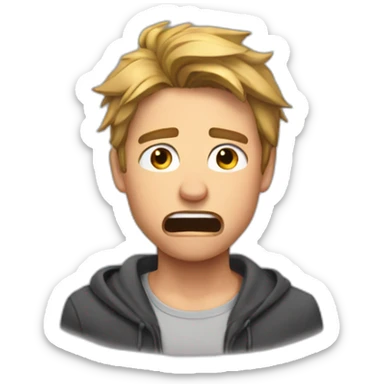 Brad pit crying sticker