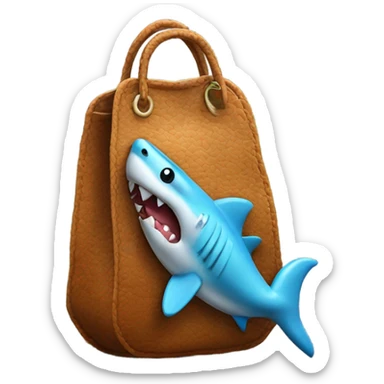 Un bolso de tiburon sticker