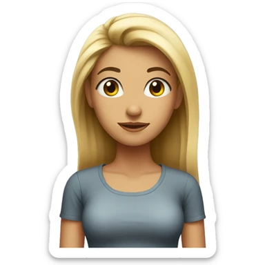 Tall slim girl sticker