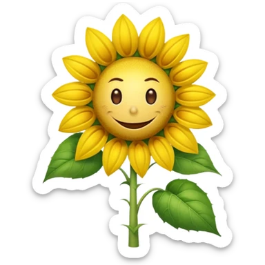 a picture of the sunflower from Plants vs. Zombies sticker