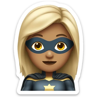 superhero female sticker