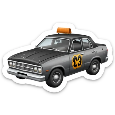 demolition derby sedan sticker