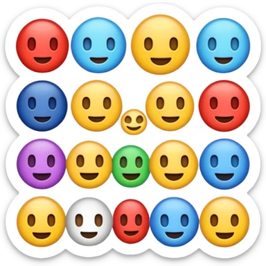 crie emojis para uma comunidade do discord sem fazer ou pegar algo pronto quero algo diferente esses que vc esta fazendo e mt ruim crie outros sticker