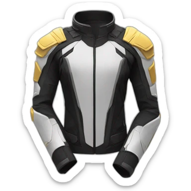 futuristic Galactic Vanguard Jackets armored Jacket sticker