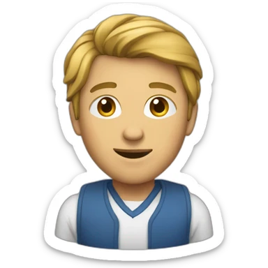 une personne qui se jette dans un troue sticker