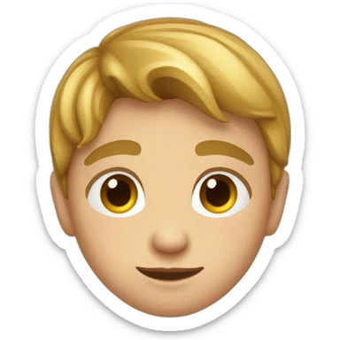 Kid boy check turn red sticker