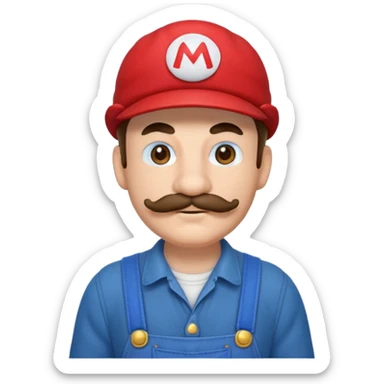Mario bros sticker