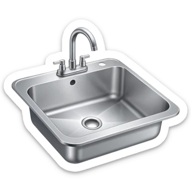 aluminium sink sticker