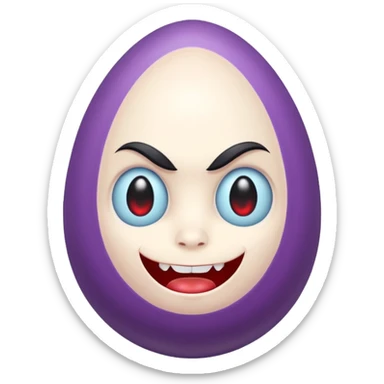 vampire easter egg cute sticker