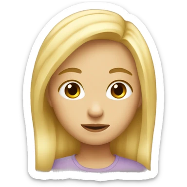 blond girl who don’t know  sticker