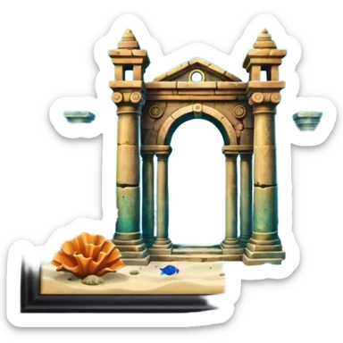 The Lost Island of Atlantis sticker