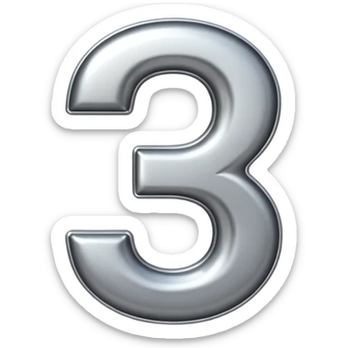 The number thirty two sticker