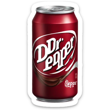 Dr Pepper can sticker