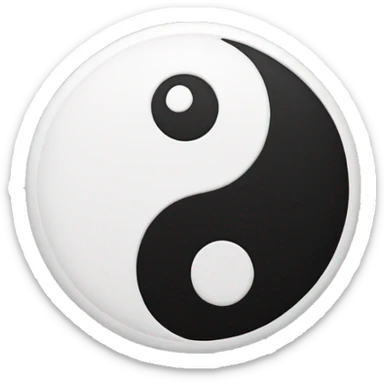Yin yang sticker