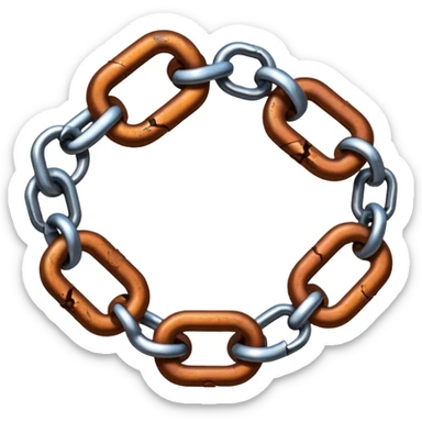 BROKEN chain sticker