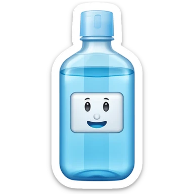 Mouthwash littering sticker