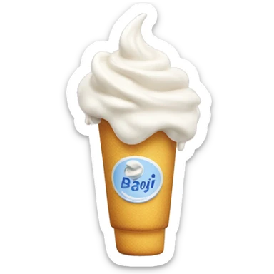 Cœur blanc crème  sticker