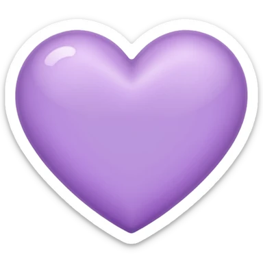 LIGHT PURPLE heart emoji sticker