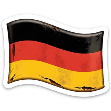 German flag 1945 year  sticker