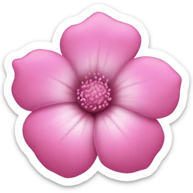 Pink flower sticker
