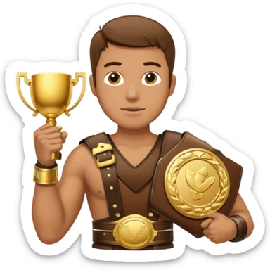 champ 2 belt w man sticker