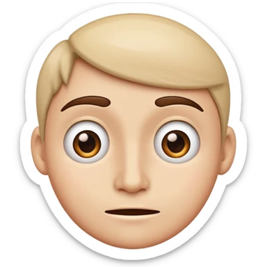 Mix of confused and smirk sticker