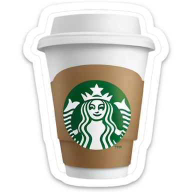 Starbucks coffee cup sticker