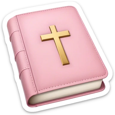Soft pink bible sticker