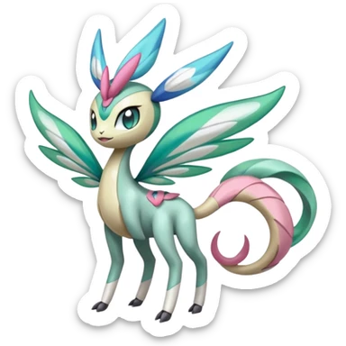 Mezprit-Azelf-Meloetta-Palkia-Pokémon, full body sticker