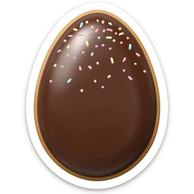 cookie em formato de ovo de pascoa sticker