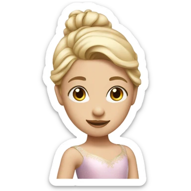 Sugarplum ballerina with blonde hair sticker