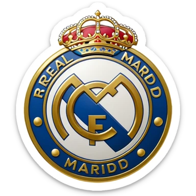 Real Madrid escudo real sticker