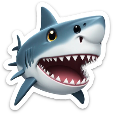 shark with angry fave sticker