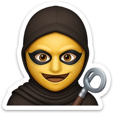 Создай эмодзи вора sticker