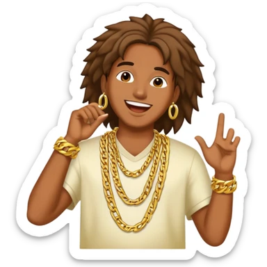 Happy Reggaeton Music Singer sticker