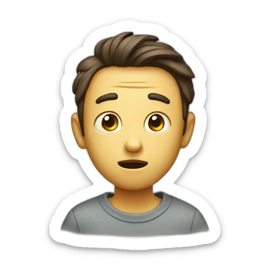 amazed person sticker