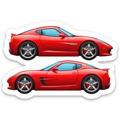 sports car from the side sticker