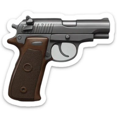 pistolet realiste sticker