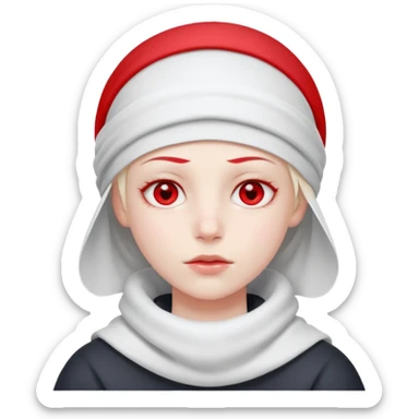 A person with headaches and a cold pack on the head sticker