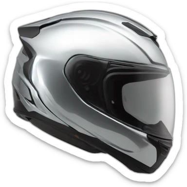 thunder chrome motorcyle helmet sticker