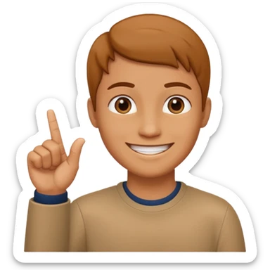 In the fourth image in the right hand of person there should be only the index finger upward sticker