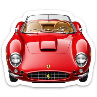 sparkling 1957 Ferrari 335 S Spider Scaglietti sticker