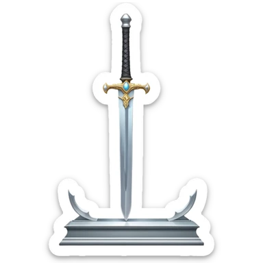 legendry sword on a showcase   sticker