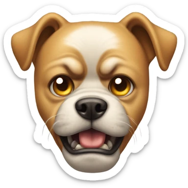 Angry dog sticker