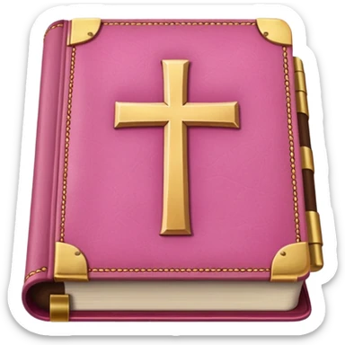 A pink bible sticker
