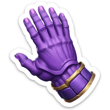 mão do thanos vingadores sticker
