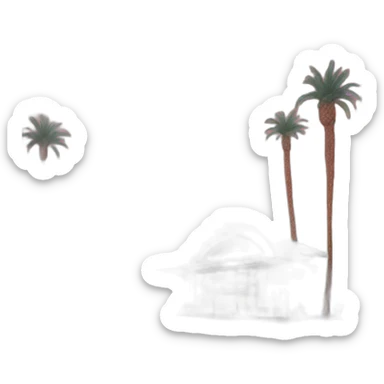 Coachella rainbow building sticker