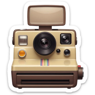 Photo taken with Polaroid camera sticker