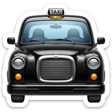 black taxi sticker