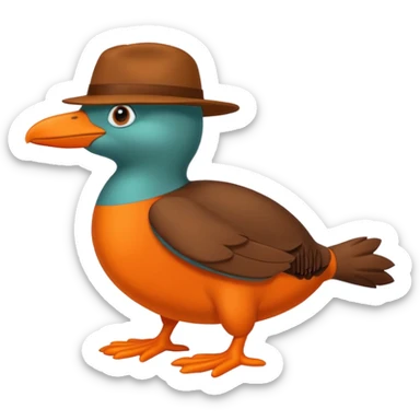 Perry the platypus sticker